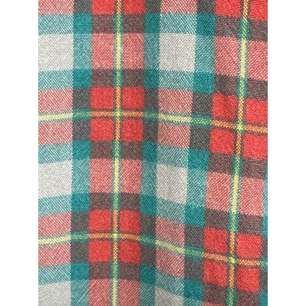 RVCA Men's That'll Do Stretch Slim-Fit Short Sleeve Button Up Shirt Red Plaid L - Picture 4 of 8